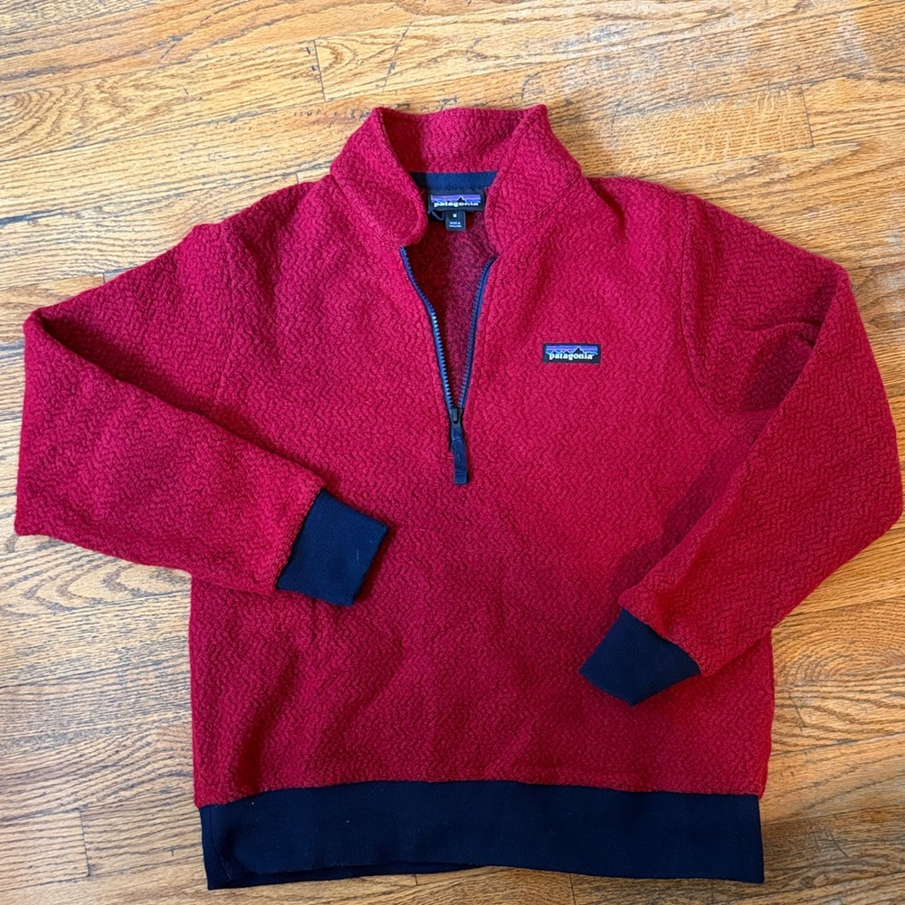 Patagonia Red Quarter-Zip Sweater